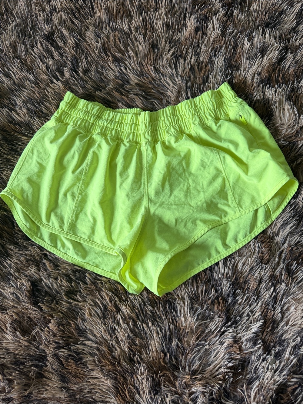 Amazon Neon Yellow Women's Athletic Shorts